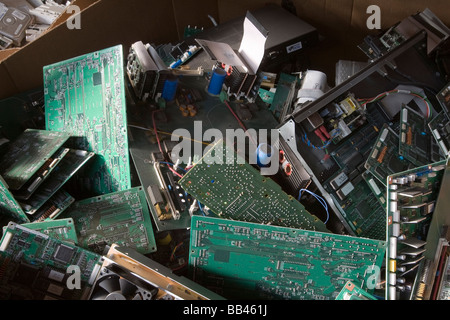 Computer-Recycler n Worchester, Massachusetts Stockfoto