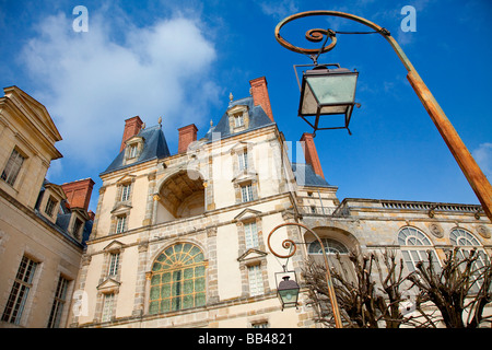 CHATEAU DE FONTAINEBLEAU IN FRANKREICH Stockfoto