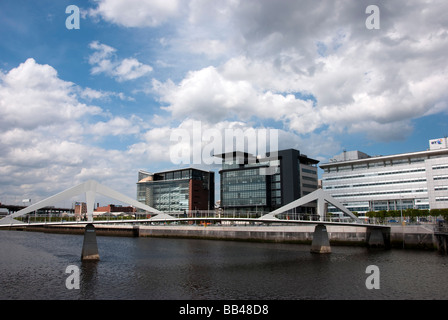 Tradeston Fußgänger & Fahrrad überbrücken Glasgow Stockfoto