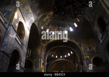 Venedig: Basilika Saint Marks Innenraum 1 Stockfoto