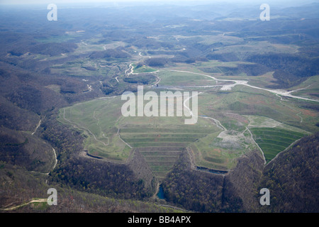 Luftbild Tagebergbau Kohle Bergbau in West Virginia Stockfoto