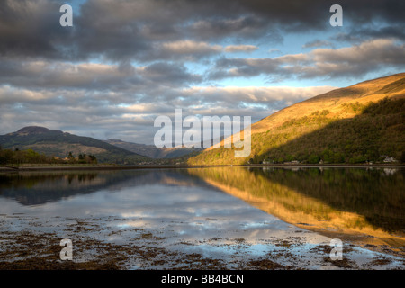 Abend über Loch Long Blickrichtung Arrochar Stockfoto