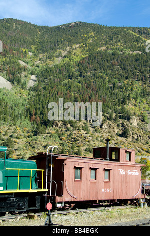 Colorado, Silver Plume Bahnhof. Georgetown Loop Railroad aus Silber Plume nach Georgetown. Eigentum freigegeben. Stockfoto