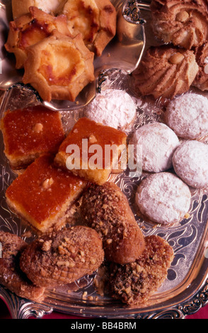 Griechisches traditionelles weihnachts- und Neujahrsessen. Stockfoto