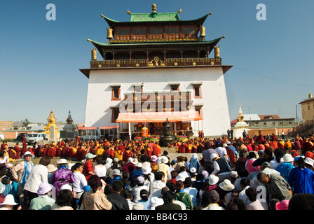 Gandan Kloster, Ulaanbaatar, Mongolei Stockfoto