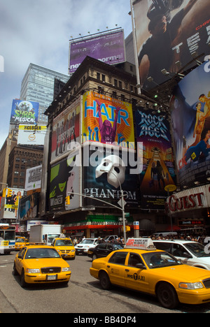 Werbetafeln auf dem Times Square Werbung Broadway-auf Mittwoch, 6. Mai 2009 Shows Richard B Levine Stockfoto