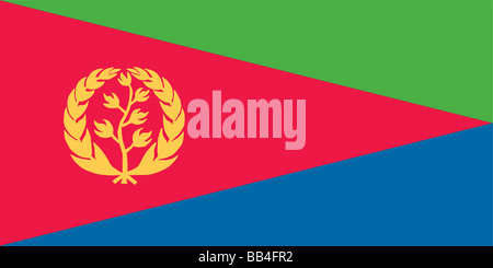 Flagge von Eritrea Stockfoto