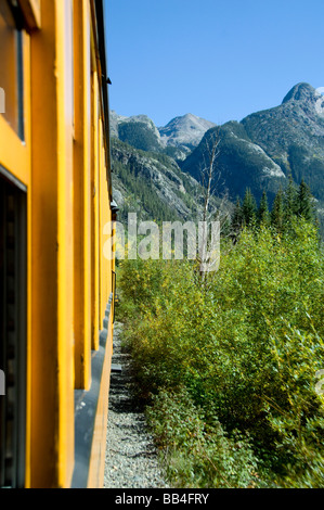 Colorado, Durango & Silverton Narrow Gauge Railroad. Ansichten aus dem Zug. Stockfoto