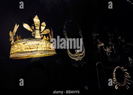 Im Inneren des Quai Branly Museum (MQB) ein neues Museum für Kunst aus indigenen Kulturen; Das Hotel liegt in Paris, Frankreich. Stockfoto