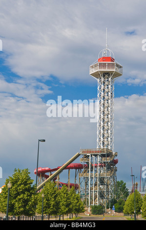 Aussichtsturm Am Freizeitpark Elitch Gardens In Denver Colorado