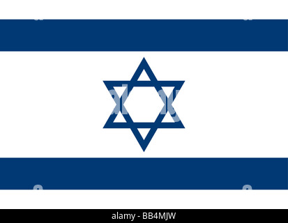 Flagge von Israel Stockfoto