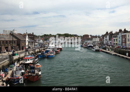 Weymouth Old Harbor Area, Dorset, England, Großbritannien Stockfoto