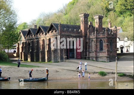 Die gotische Lagerhaus in Ironbridge, Shropshire, England Uk Stockfoto