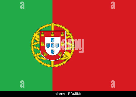 Flagge von Portugal Stockfoto