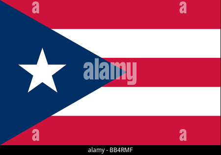 Flagge von Puerto Rico Stockfoto