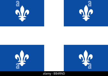 Flagge von Québec Stockfoto