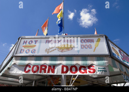 Florida Strawberry Festival Plant City Florida Essen Getränkestand Stockfoto