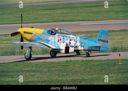 North American p-51 D blendend Donna auf dem Laufsteg Stockfoto