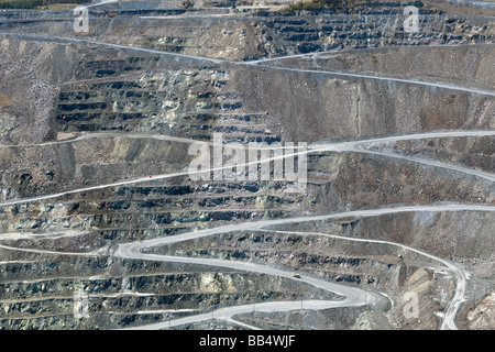 Labor (See Asbest Mine / Mine Lac d'Amiante) Asbest Bergwerk im Black Lake District von Thetford Mines (Quebec, Kanada) Stockfoto