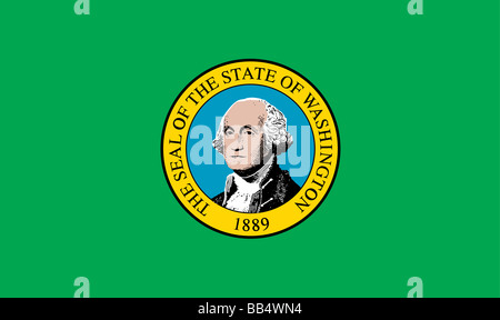 Washington State flag Stockfoto
