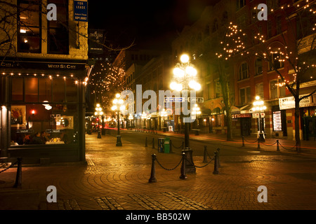 Das Gebiet Gastown Vancouver British Columbia Kanada Stockfoto