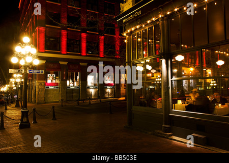 Das Gebiet Gastown Vancouver British Columbia Kanada Stockfoto