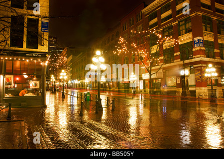 Gastown Bereich in der Gastgeberstadt der 2010 Winter Olympiade Vancouver British Columbia Kanada Stockfoto