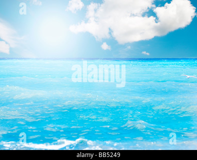 Hintergrund der Oberfläche des Wassers Stockfoto