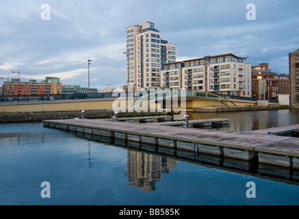 Charlotte Quay Apartments am Grand Canal Docks in Dublin Stockfoto