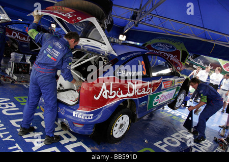 Tuning Ford Focus im sardischen World Rally Championship Stockfoto