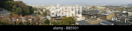 Kyoto-Stadt von Higashiyama (Panorama), Japan JP gesehen Stockfoto