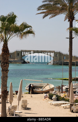 Montaza Palast Strände und Bucht Alexandria, Ägypten Stockfoto