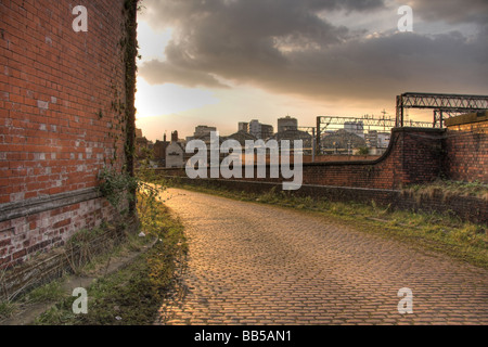 Verlassenen Bahnhof, Mayfield, neben Piccadilly Station, Mayfield Street, Manchester, UK Stockfoto