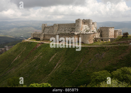 Krak Des Chevaliers, Syrien Stockfoto