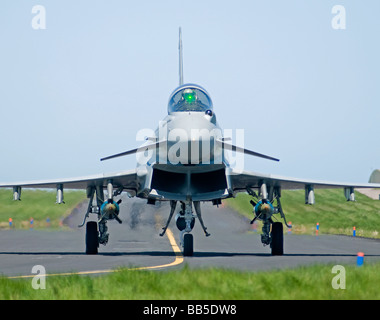 Eurofighter Typhoon T3 auf Übung an RAF Lossiemouth Morayshire Scotland UK Stockfoto