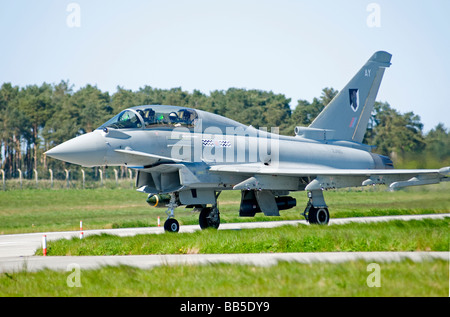 Eurofighter Typhoon T3 auf Übung an RAF Lossiemouth Morayshire Scotland UK Stockfoto