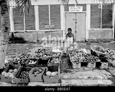 Corozal Markt Personal Inhaber Belize, Mittelamerika Stockfoto