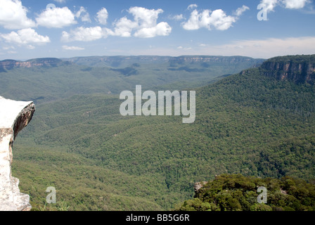 Jamison Valley wie Könige-Tabelle in die Blue Mountains National Park, New-South.Wales, Australien. Stockfoto