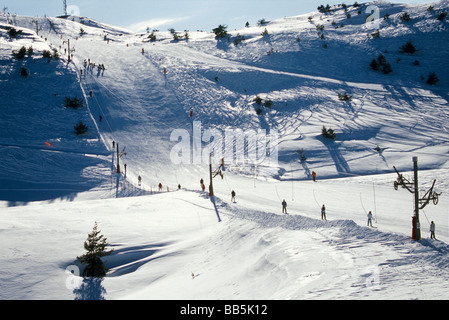 die Skistation von Valberg im Mercantour Nationalpark Stockfoto