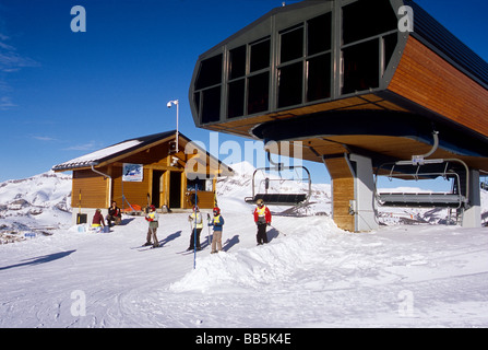 die Skistation von Valberg im Mercantour Nationalpark Stockfoto