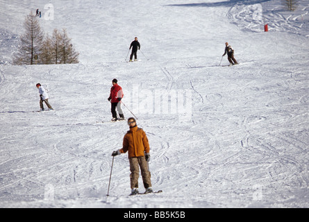 die Skistation Isola 2000 im Mercantour Nationalpark Stockfoto