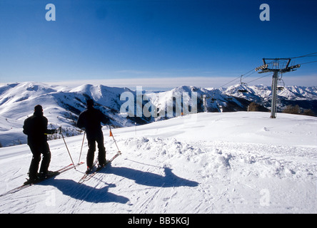 Die Skistation von Valberg Stockfoto