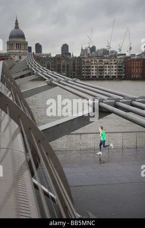 Mann, jogging Stockfoto