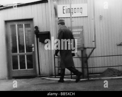 Geografie/Reise, Deutschland, Innerdeutsche Grenze, Lauenburg/Horst, Grenzübergang, barack, 30.3.1971, Stockfoto