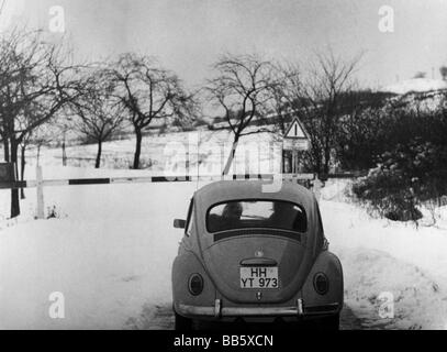 Geografie/Reisen, Deutschland, Innerdeutsche Grenze, bei Bad Sachsa, Harz, Januar 1969, Stockfoto