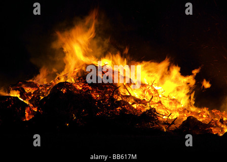 Hexenfeuer Walpurgisnacht Lagerfeuer 08 Stockfoto