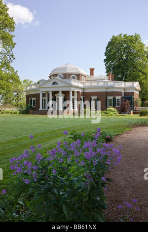 Thomas Jefferson Monticello s Wohnhaus und Plantage in der Nähe von Charlottesville Virginia USA Stockfoto