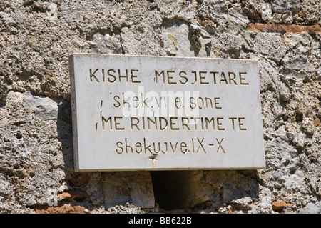 Die große Basilika in antiken römischen Stadt von Butrint Weltkulturerbe innerhalb eines Nationalparks in der Republik Albanien Stockfoto