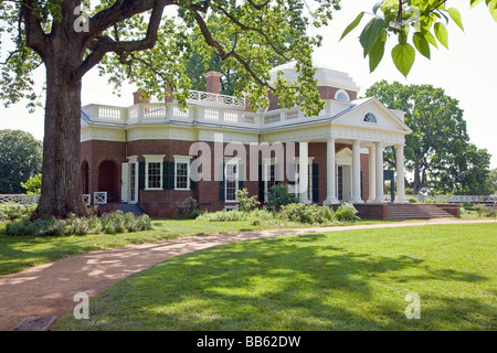 Thomas Jefferson Monticello s Wohnhaus und Plantage in der Nähe von Charlottesville Virginia USA Stockfoto