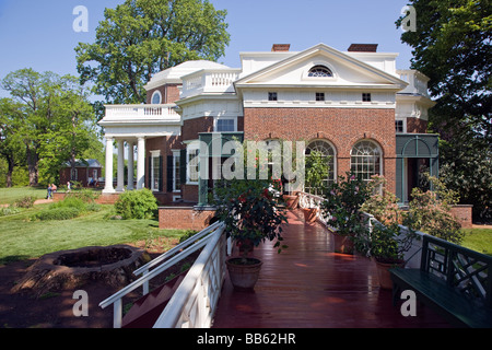 Thomas Jefferson Monticello s Wohnhaus und Plantage in der Nähe von Charlottesville Virginia USA Stockfoto